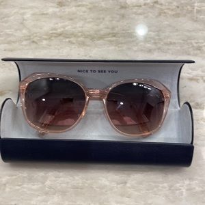 Warby Parker sunglasses. Light pink no scratches. Only  worn twice.